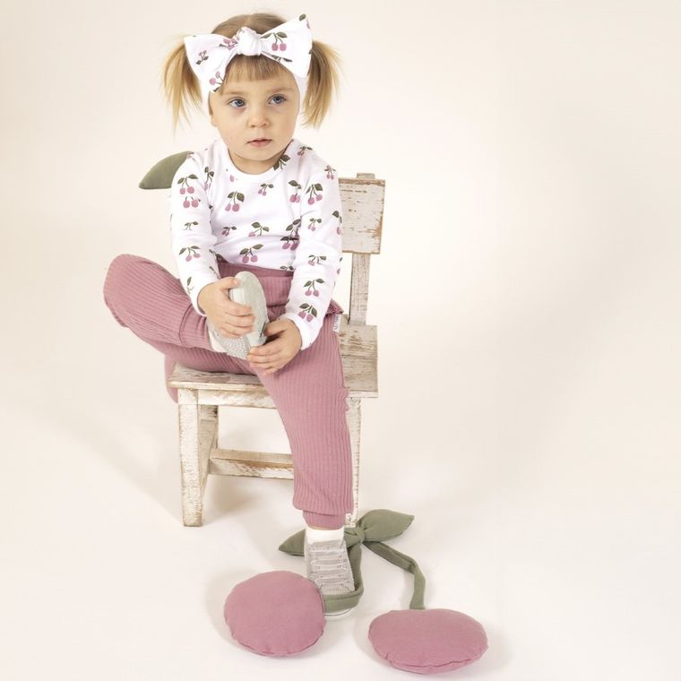 Body dziewczęce z długim rękawem, białe, Nicol