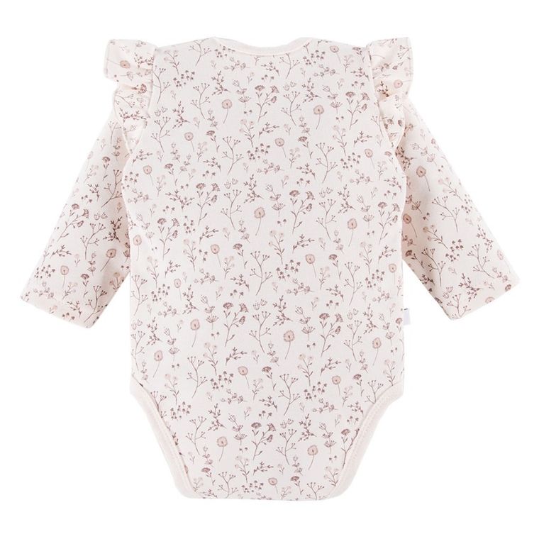 Body dziewczęce z długim rękawem, ecru, Bloom, Eevi