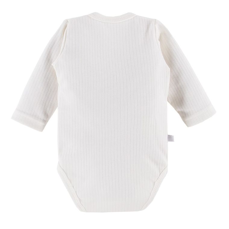 Body dziewczęce z długim rękawem, ecru, Eevi