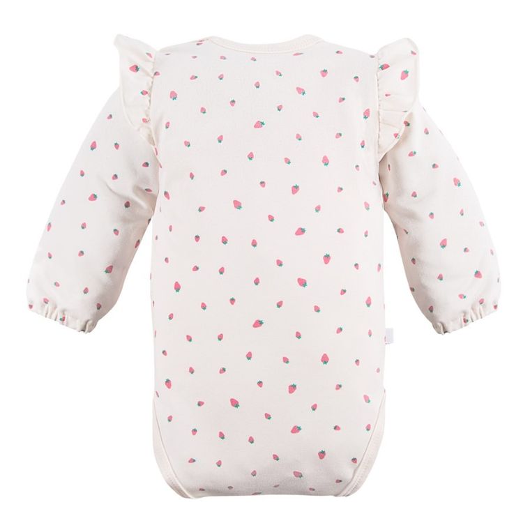 Body dziewczęce z długim rękawem, ecru, Eevi