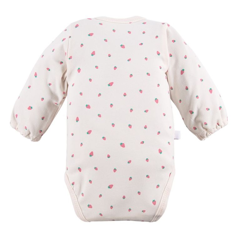 Body dziewczęce z długim rękawem, ecru, Eevi