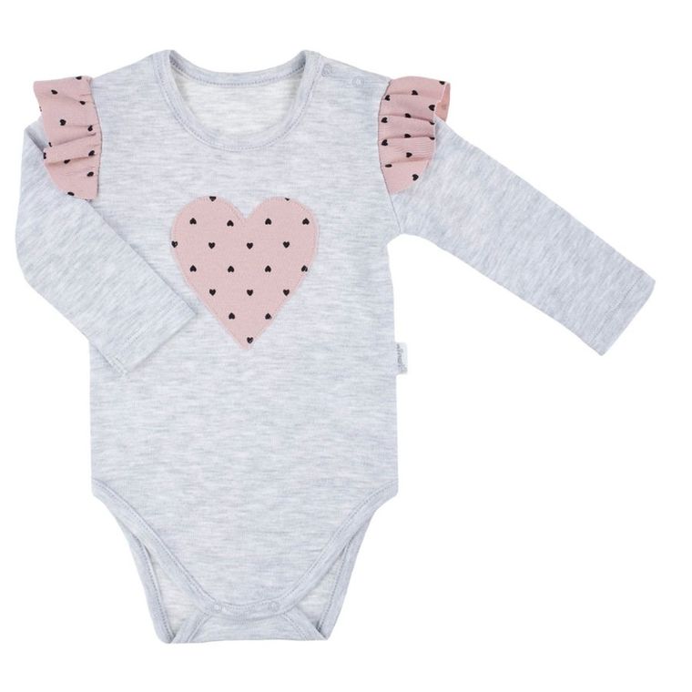 Body dziewczęce z długim rękawem, mix, Nicol