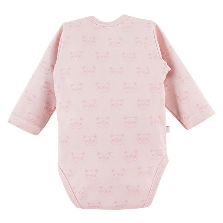 Body dziewczęce z długim rękawem, różowe, Big Bear, Eevi