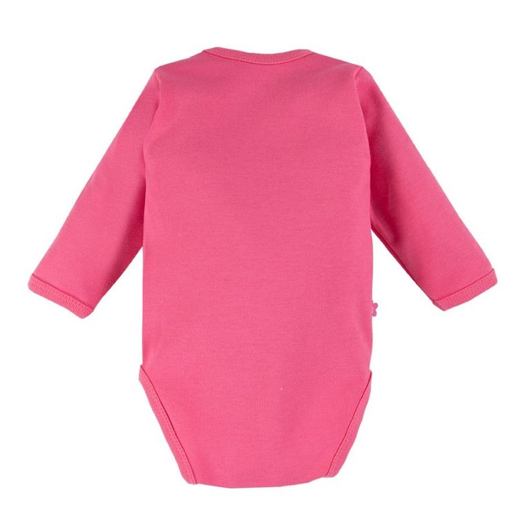 Body dziewczęce z długim rękawem, różowe, Eevi