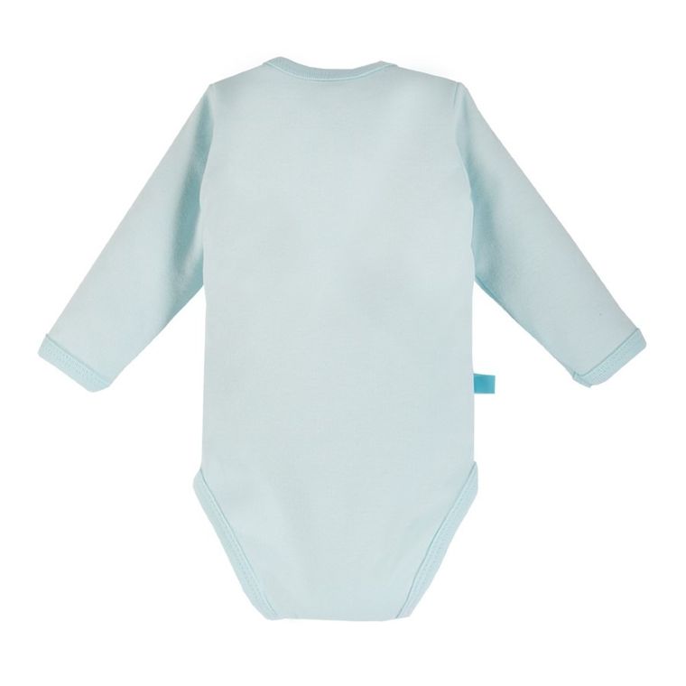 Body dziewczęce z długim rękawem, turkusowe, Eevi