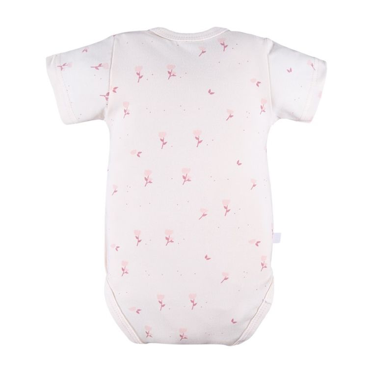 Body dziewczęce z krótkim rękawem, ecru, Eevi