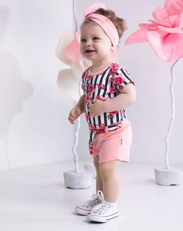 Body dziewczęce z krótkim rękawem, mix, Nicol