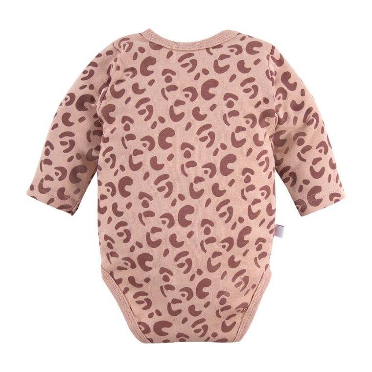 Body niemowlęce z długim rękawem, beżowe, Eevi