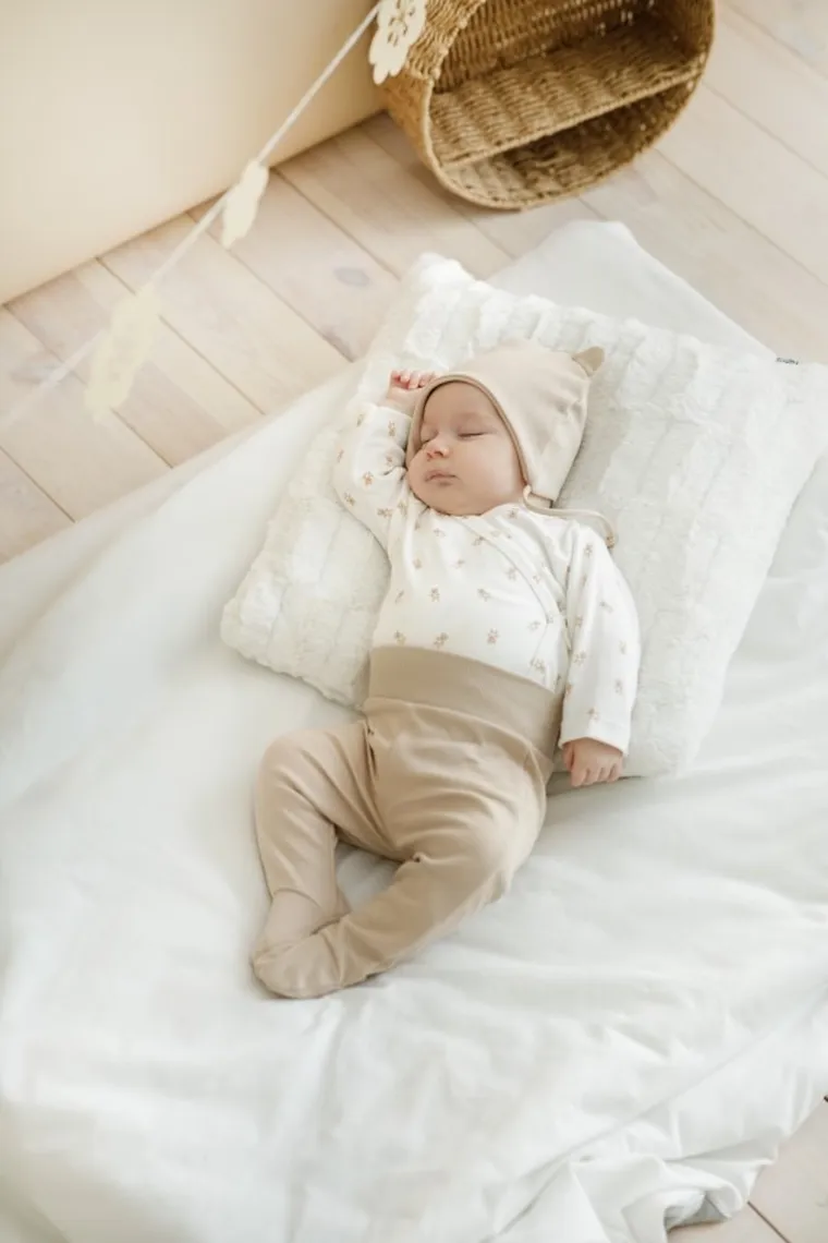 Body niemowlęce z długim rękawem, białe, Lovely day, Pinokio