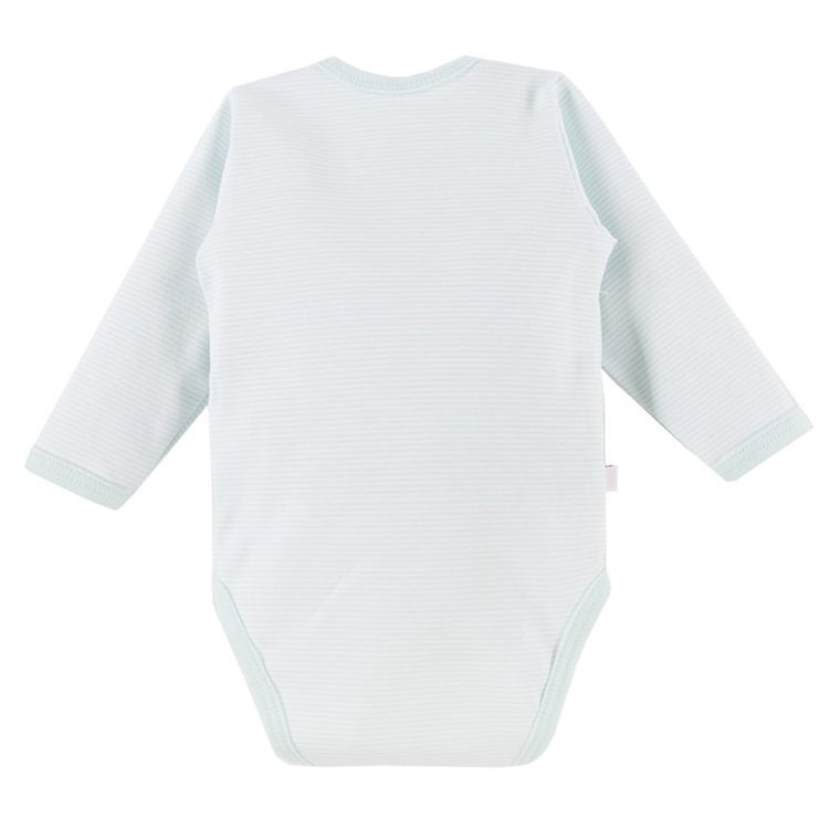 Body niemowlęce z długim rękawem, miętowe, Eevi