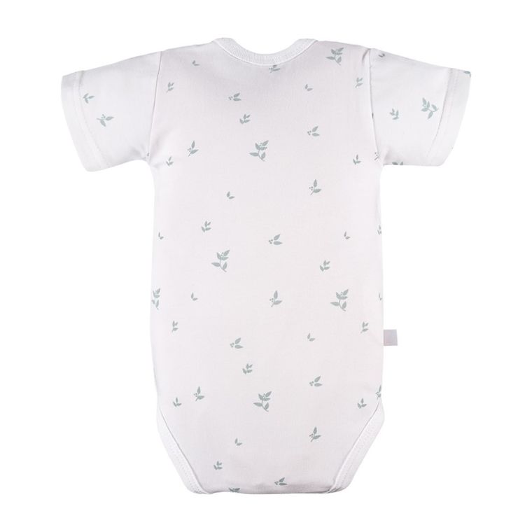 Body niemowlęce z krótkim rękawem, białe, Eevi
