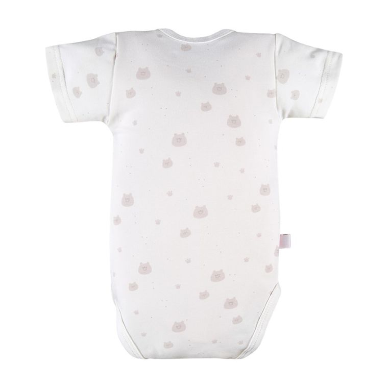 Body niemowlęce z krótkim rękawem, ecru, Eevi