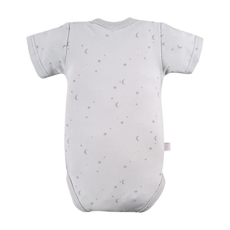 Body niemowlęce z krótkim rękawem, szare, Eevi