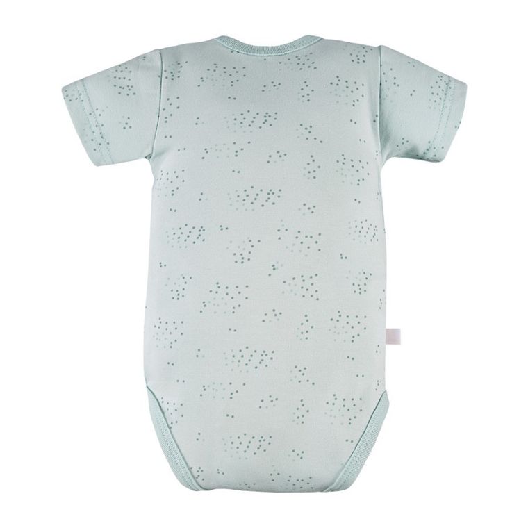 Body niemowlęce z krótkim rękawem, zielone, Eevi