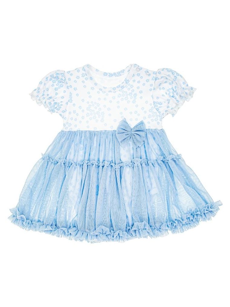 Body sukienka dziewczęce z krótkim rękawem, białe, Nicol