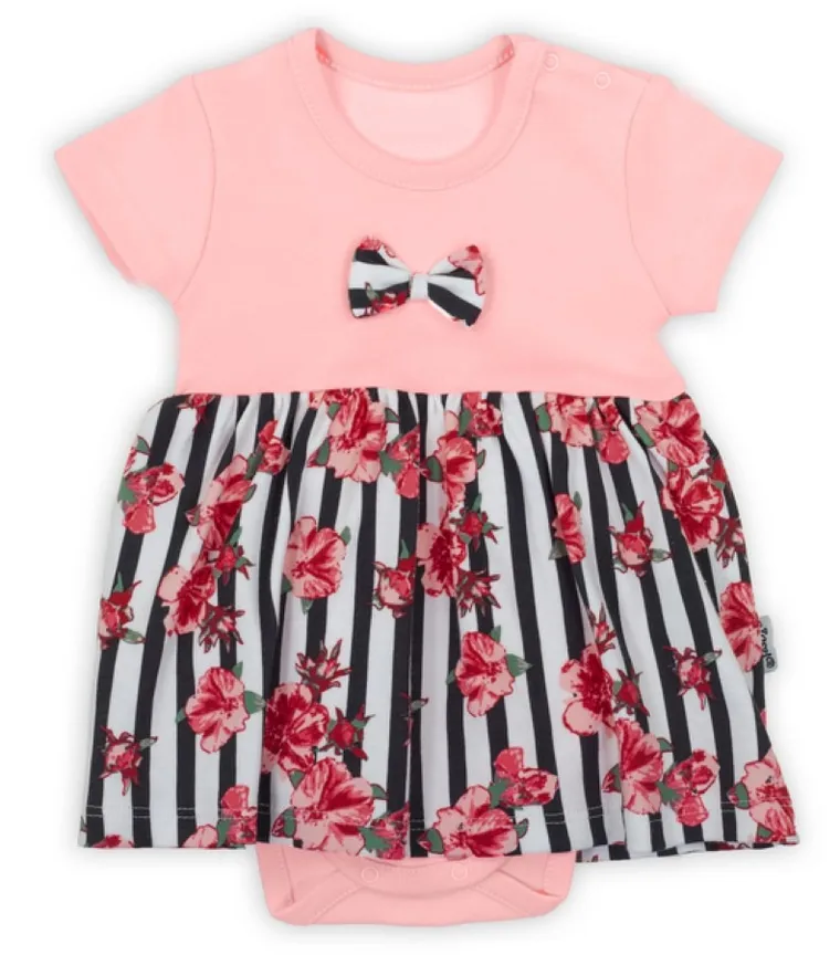 Body sukienka dziewczęce z krótkim rękawem, mix, Nicol