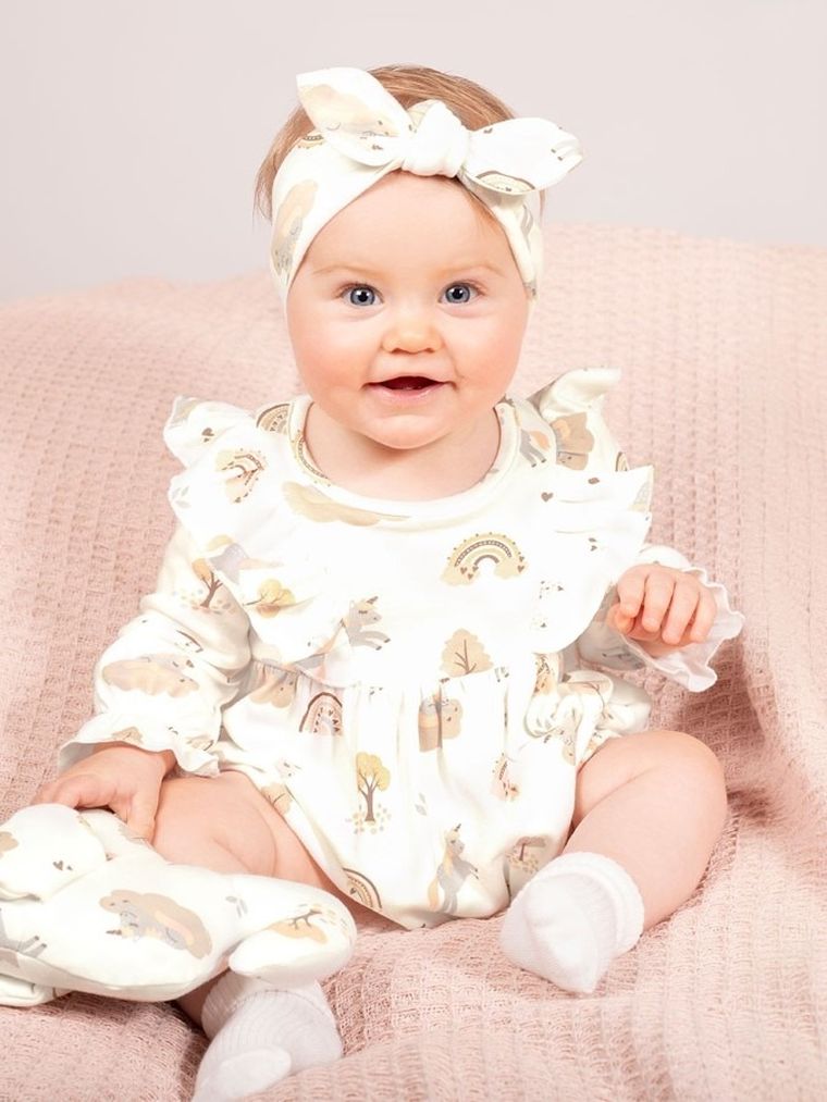 Body sukienka z długim rękawem, różowe, Nicol