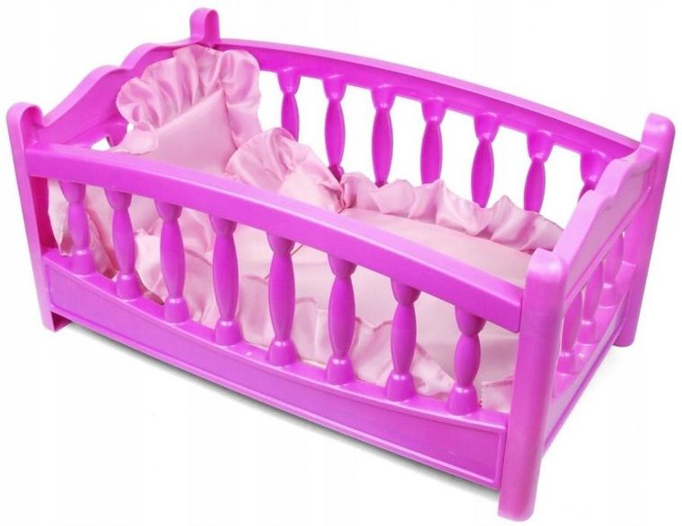 Bolo, łóżeczko dla lalek z pościelą