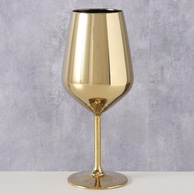 Boltze, Adora, złoty kieliszek na wino, 490 ml