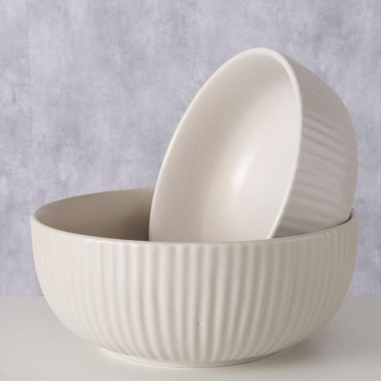 Boltze, ceramiczne miski, Ensa, średnica 18,5-22 cm, 2 szt.