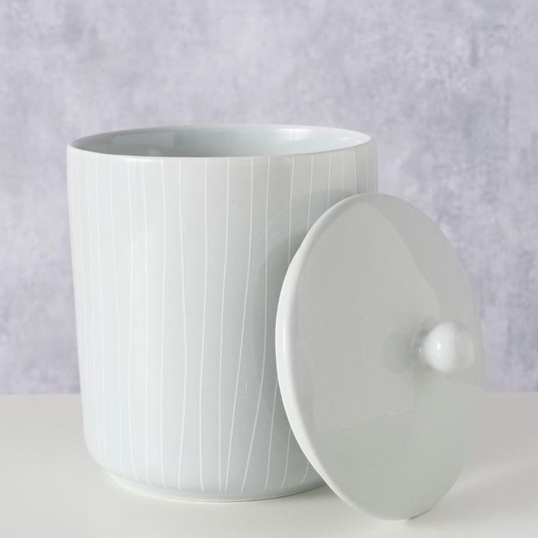 Boltze, ceramiczny słoik, Bergen, średnica 12 cm