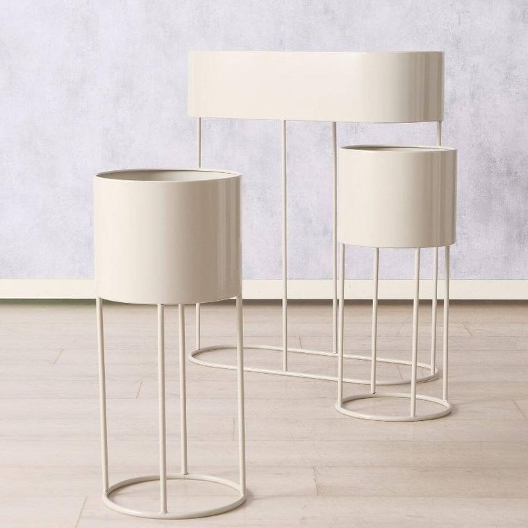 Boltze Garden, metalowe stojaki na kwiaty aurela, 3 sztuki