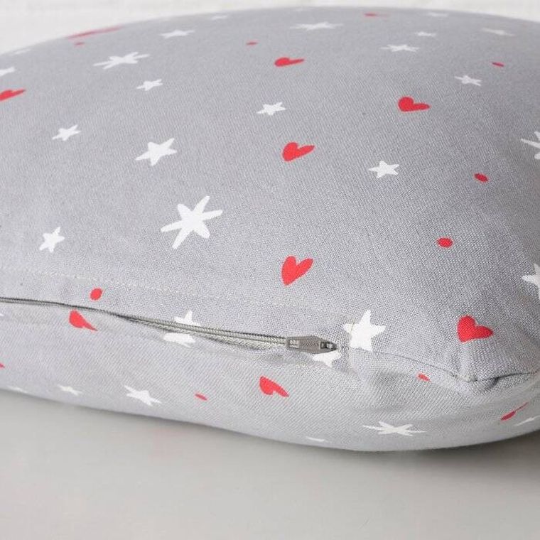 Boltze Home, Anella, ozdobna poduszka w drobny wzór, 45-45 cm