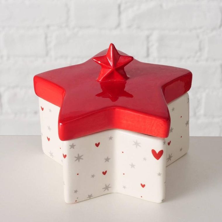 Boltze Home, Anella, szkatułka ceramiczna w kształcie gwiazdy