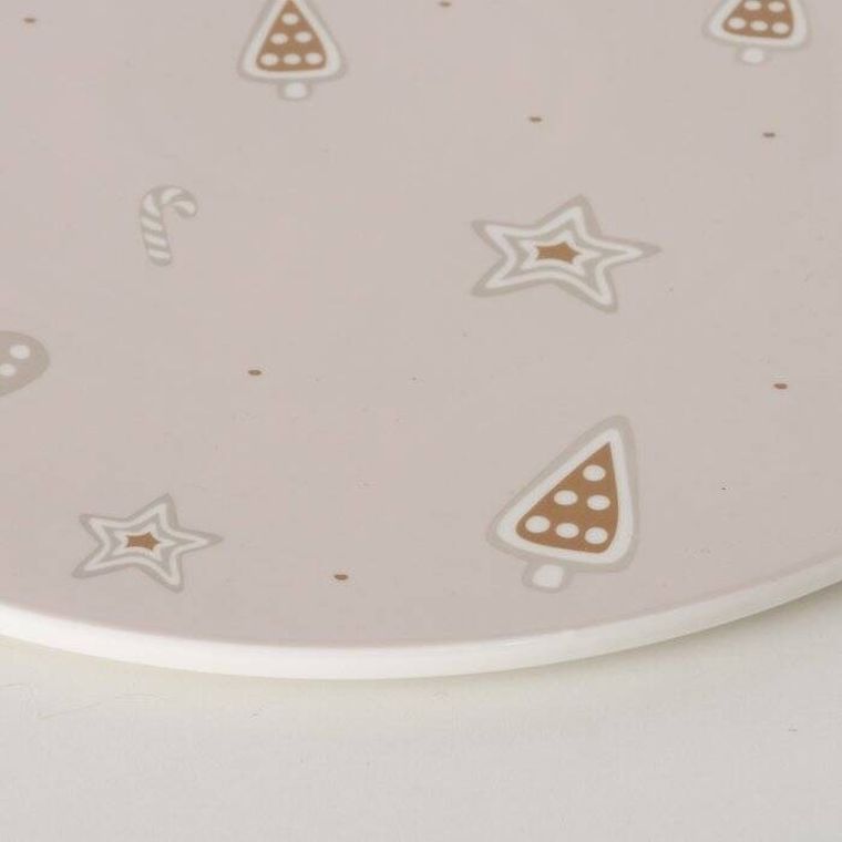 Boltze Home, Bakery, płaska patera ceramiczna, średnica 30 cm