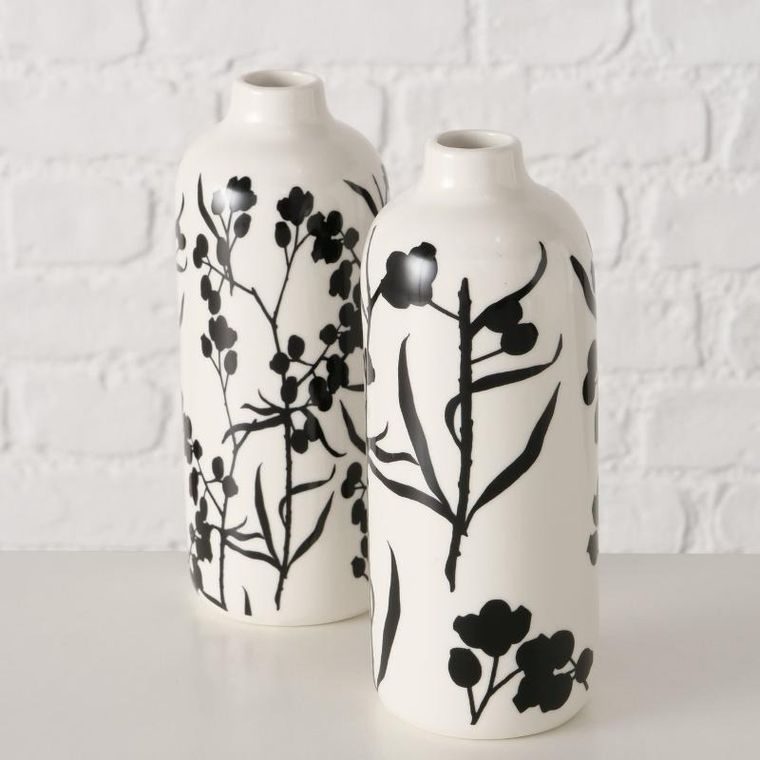 Boltze Home, Berries, wazon, ceramiczny, ręcznie malowany, 18 cm