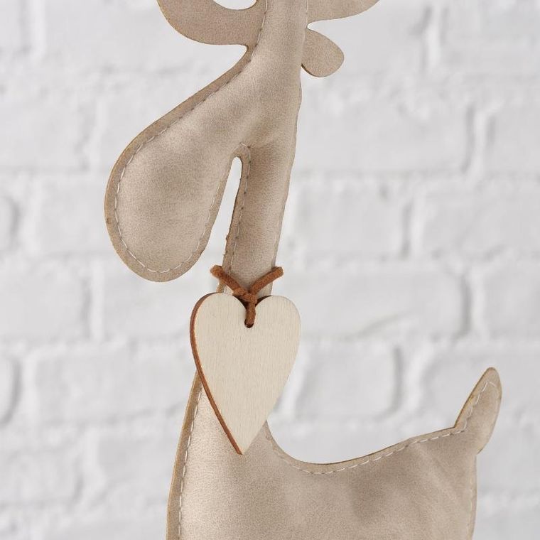 Boltze Home, Booner, figurka renifera, ręcznie robiona, 34 cm