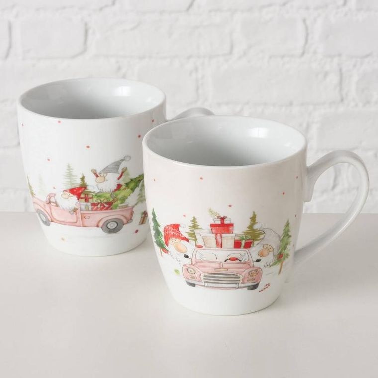 Boltze Home, Carrie, kubek ze świątecznym motywem, 480 ml