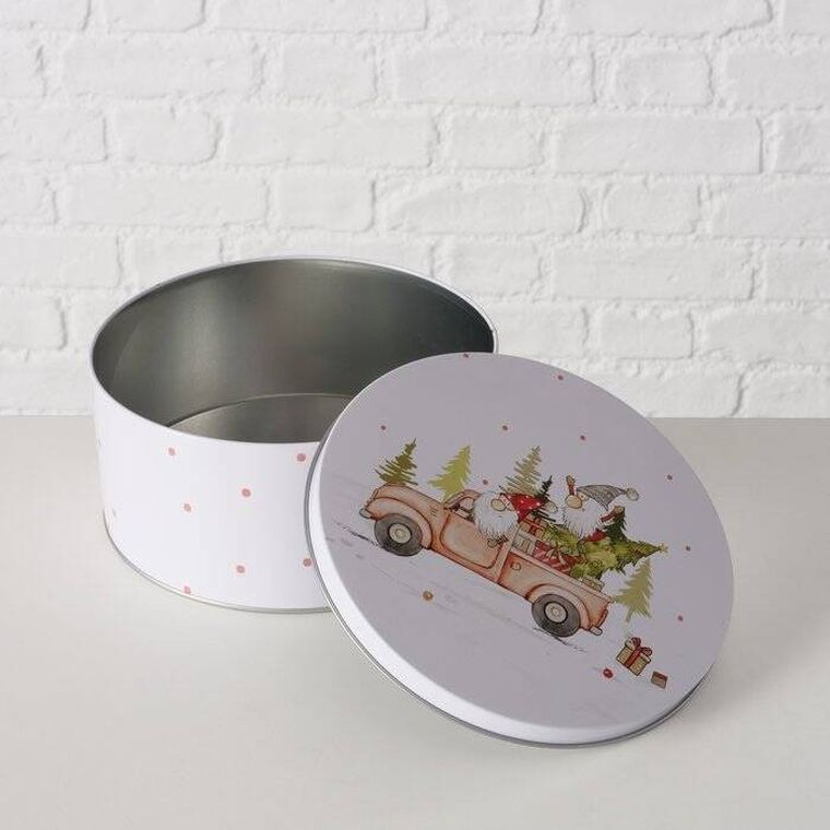 Boltze Home, Carrie, zestaw trzech puszek do przechowywania, średnica 14-20 cm