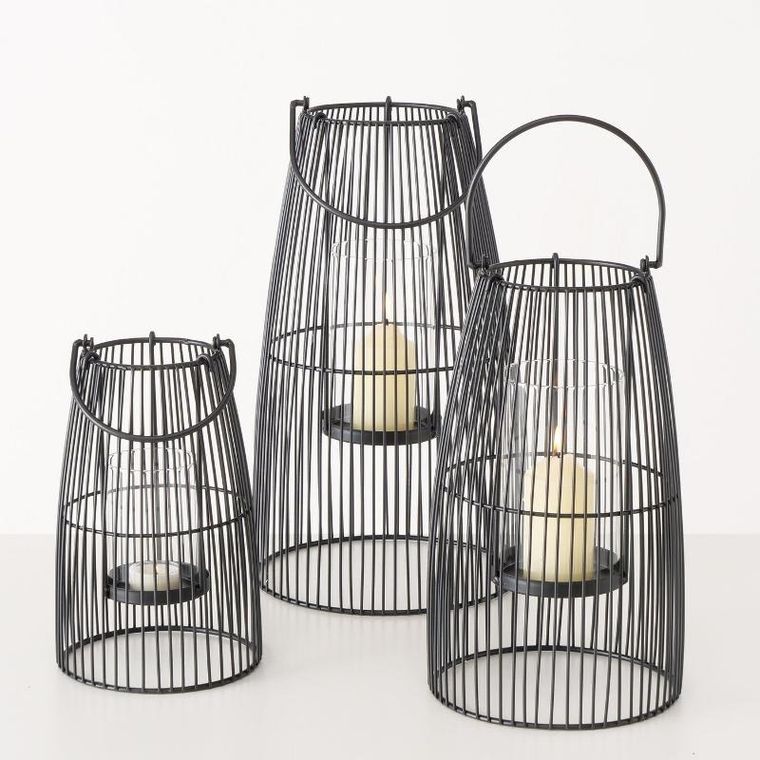 Boltze Home, Cinta, zestaw metalowych lampionów, 25 - 40 cm