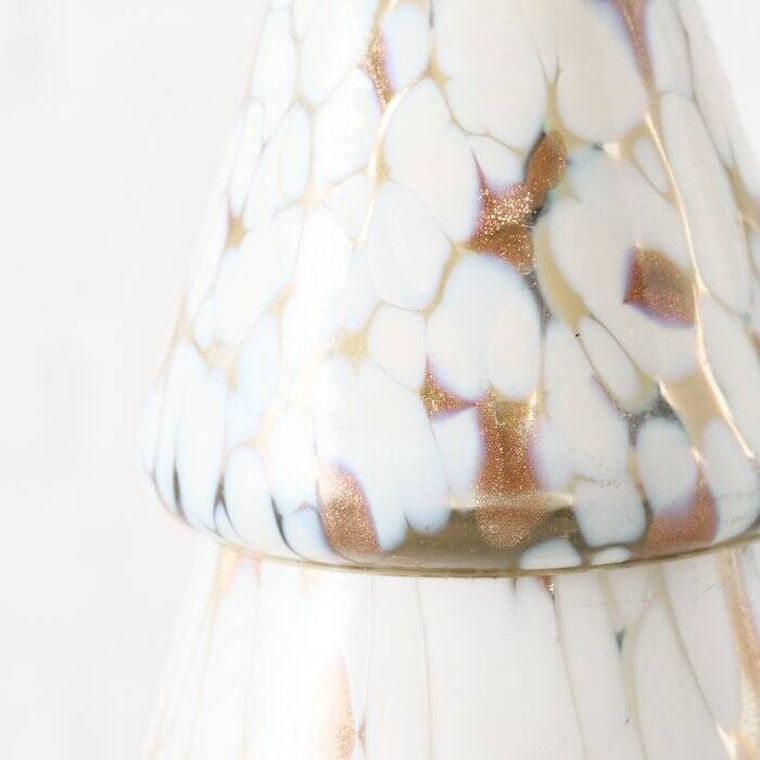 Boltze Home, Dotti, szklana świeca w kształcie choinki, 17,5 cm