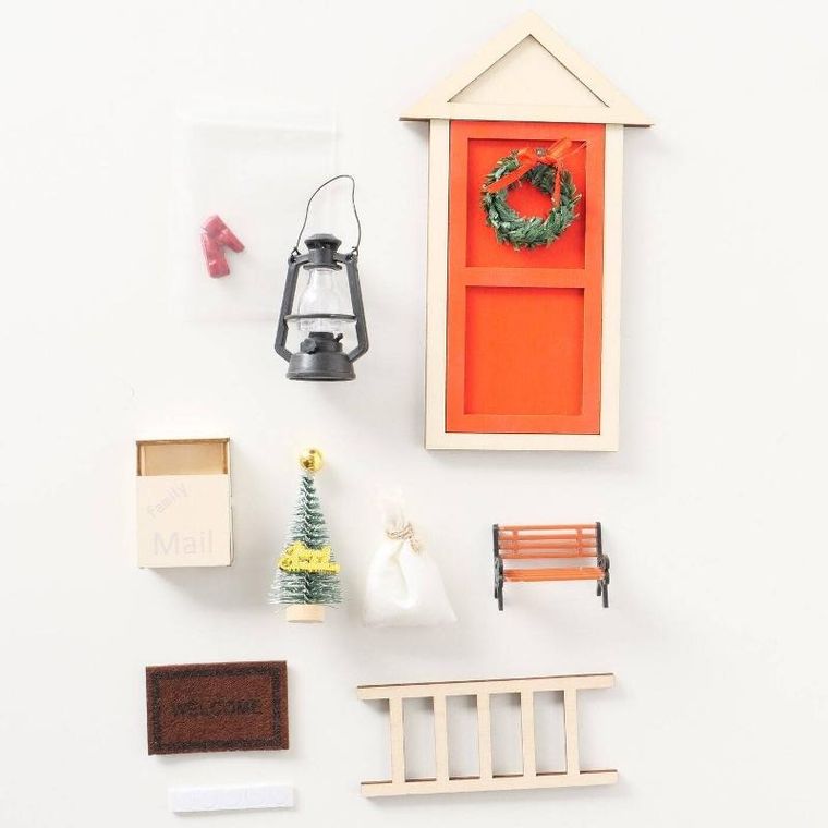 Boltze Home, Elf DIY, drzwi, ozdoba na ścianę, zrób to sam, 17 cm