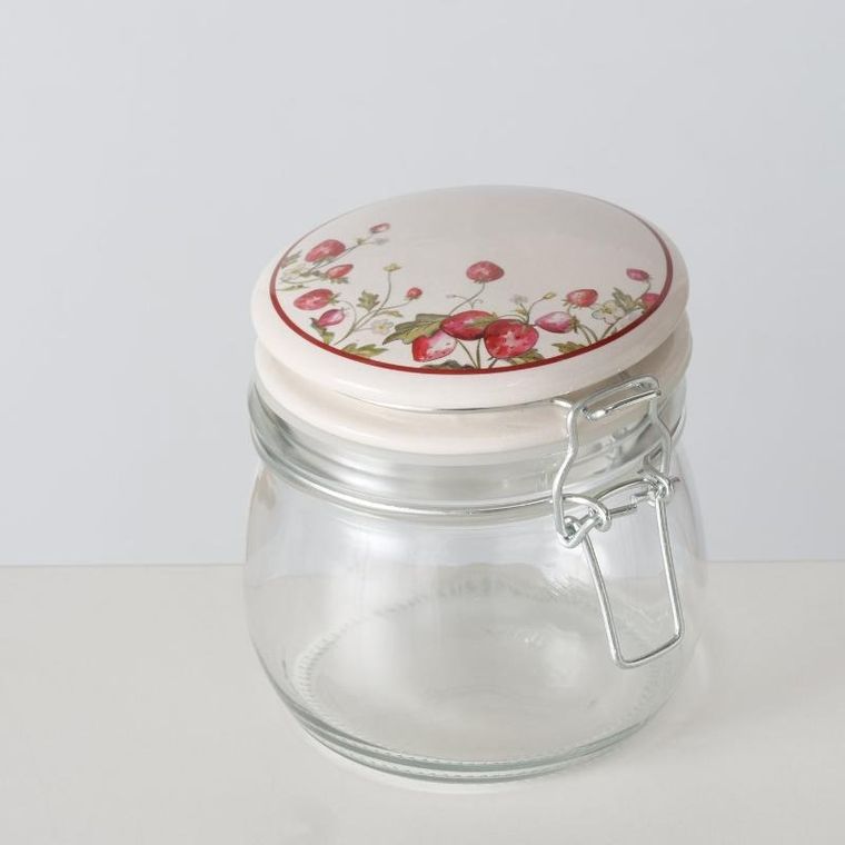 Boltze Home, Emily, słoik kuchenny dekoracyjny, z pokrywką, 450 ml