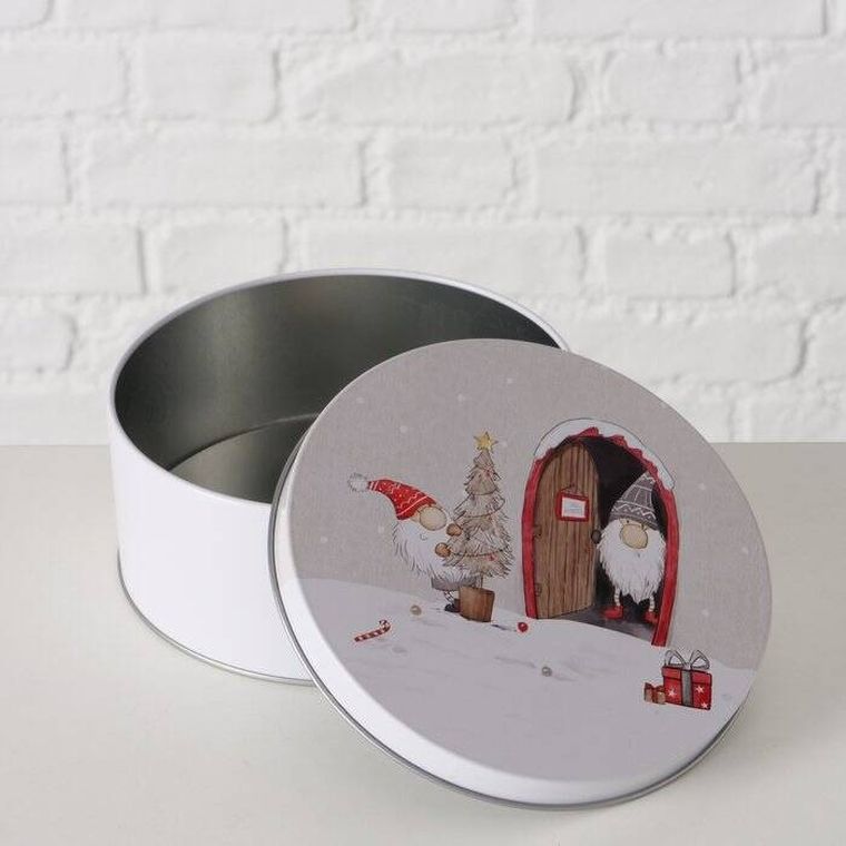 Boltze Home, Fiete, zestaw trzech puszek do przechowywania, średnica 14-20 cm