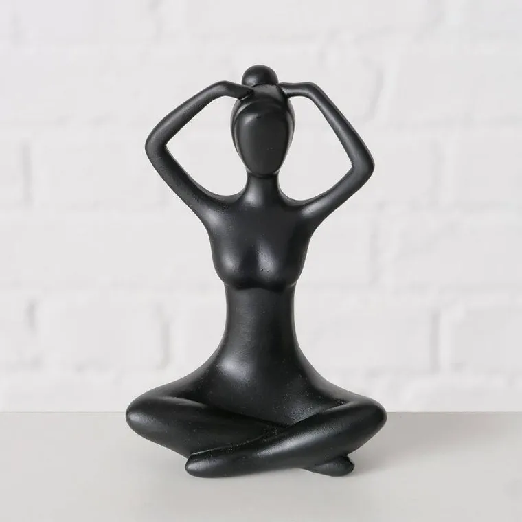 Boltze Home, figurka dekoracyjna Joga, kobieta, 10 cm