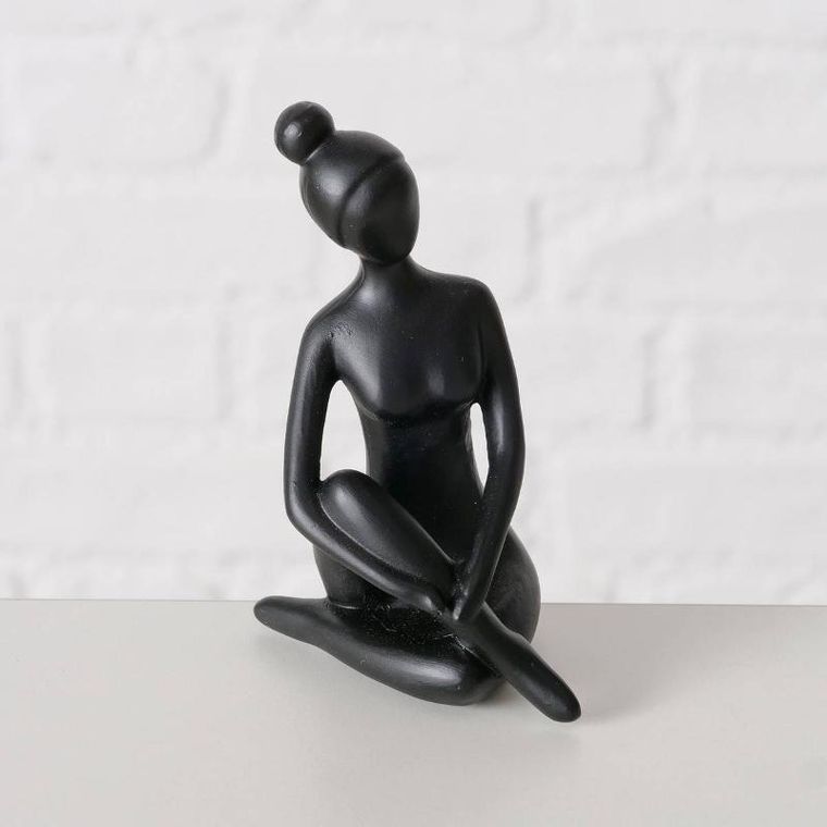 Boltze Home, figurka dekoracyjna Joga, kobieta, 10 cm