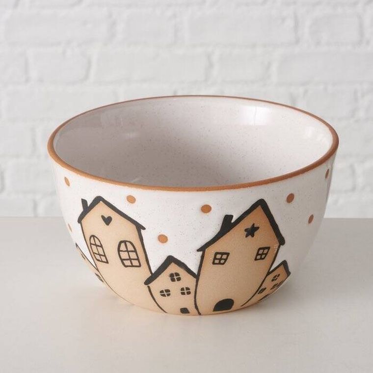 Boltze Home, Inken, miseczka ceramiczna, średnica 15 cm