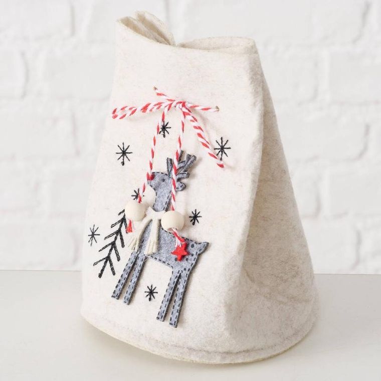 Boltze Home, Joy, worek na prezenty ze sztywnego materiału, wys. 14,5 cm