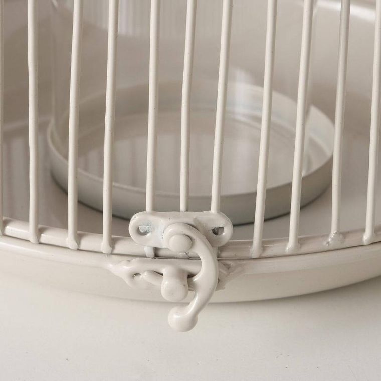 Boltze Home, Justine, lampiony metalowe, beżowe, 2 szt.