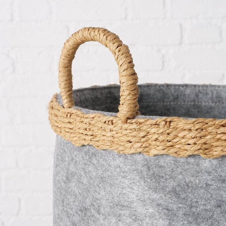 Boltze Home, kosze do przechowywania, Nilo, filcowe, okrągłe, 2 szt.