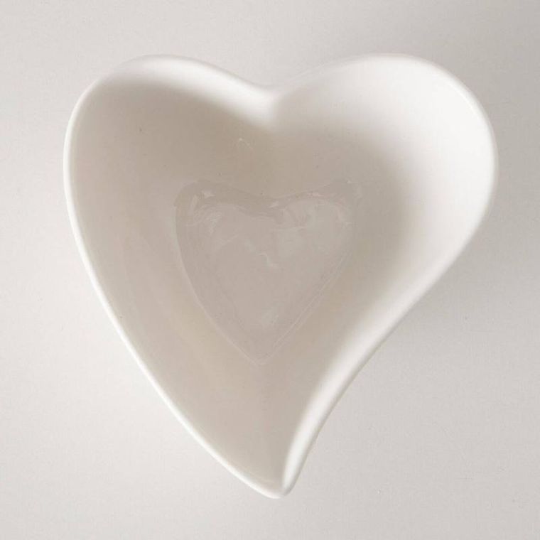 Boltze Home, miseczka serce, Linora, biała