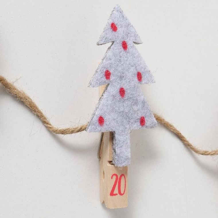 Boltze Home, Monti, kalendarz adwentowy z klamerkami