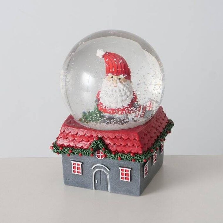 Boltze Home, Monti, kula śnieżna z domkiem, średnica 10 cm