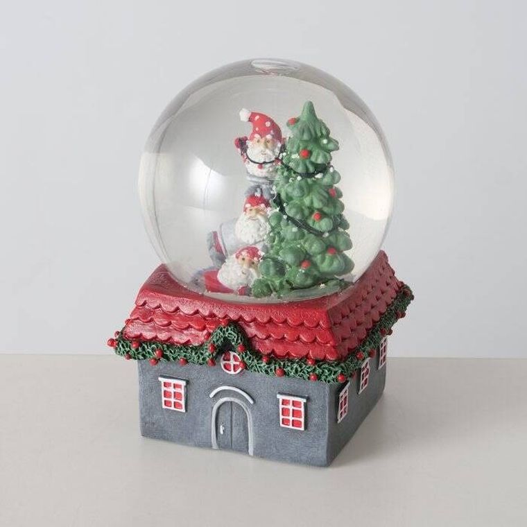 Boltze Home, Monti, kula śnieżna z domkiem, średnica 10 cm