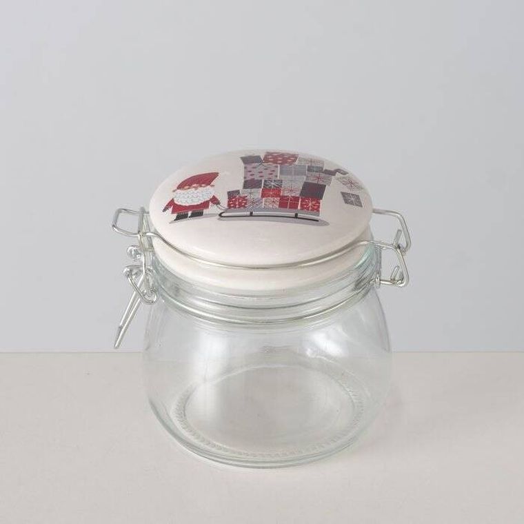 Boltze Home, Monti, słoik z porcelanową pokrywką, 450 ml