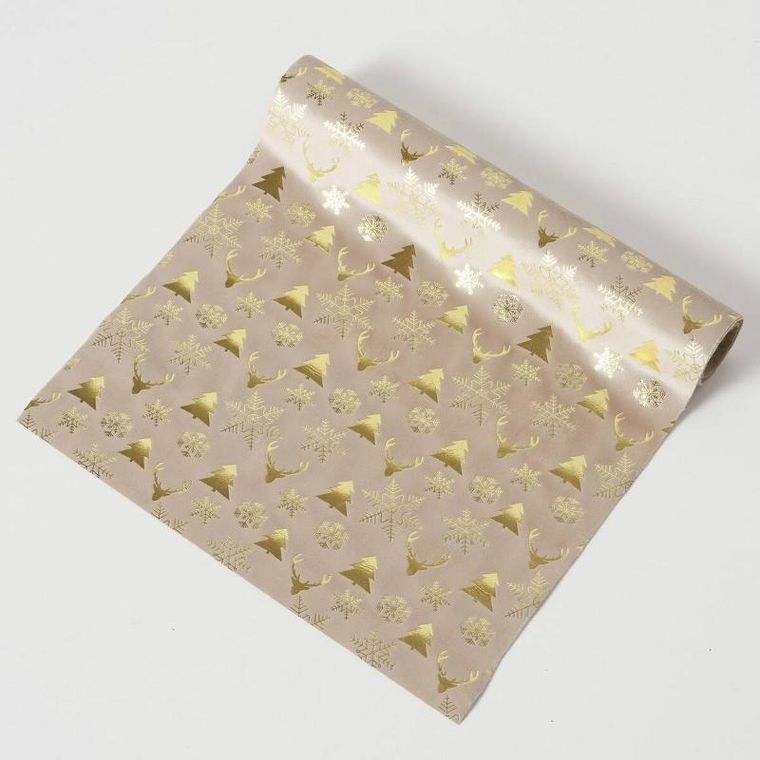 Boltze Home, Naina, bieżnik z poliestru ze świątecznym motywem, 152-35 cm